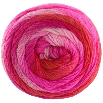 Ein Knäuel der Meilenweit 100 Color Mix Soft Socke in der Farbe 8062